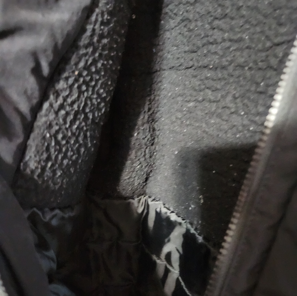 Boys Black Puffer Jacket with Faux Fur Hood - Picture 7 of 12